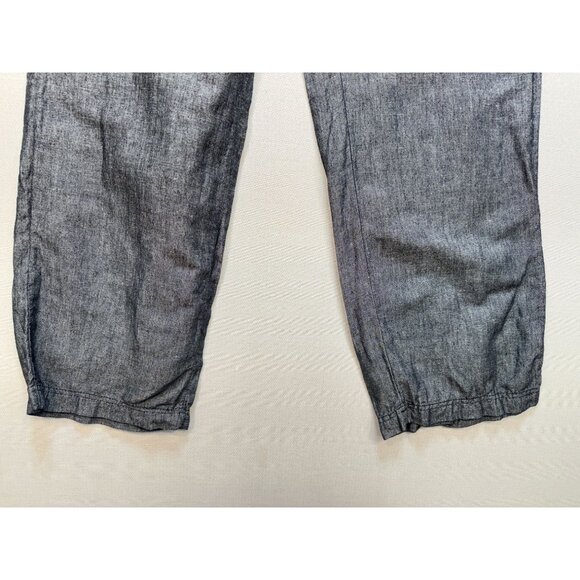 Croft & Barrow Womens Linen-Blend Casual Pants Size XL Gray Drawstring Straight - Picture 5 of 12